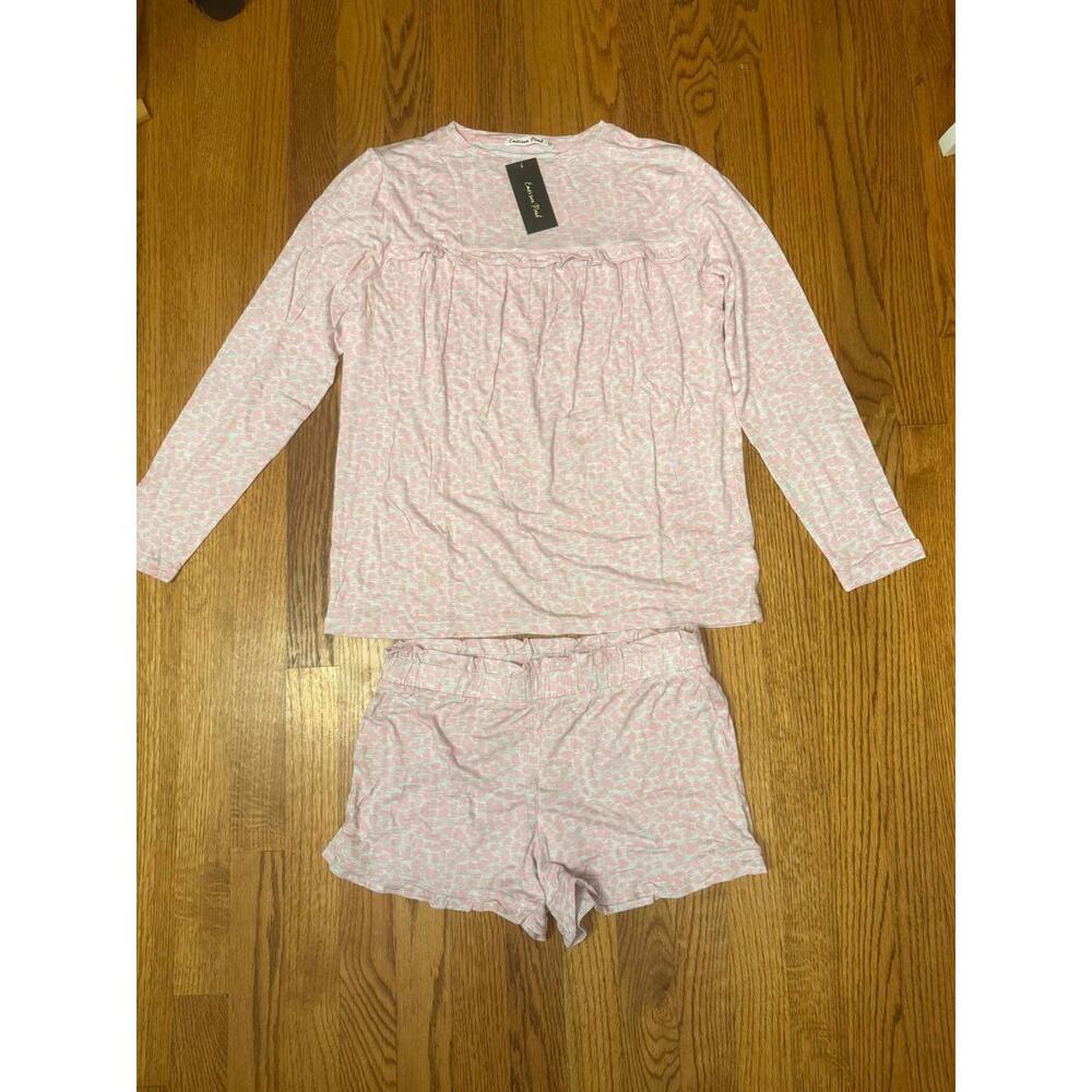 NWT! Emerson Road Pink Patterned Women's Pajama Set Size Small Cozy & Cute!